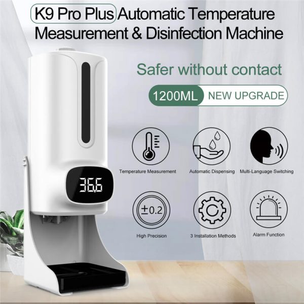 Wall-Mounted Body Thermometer,Non-Contact Digital Display,